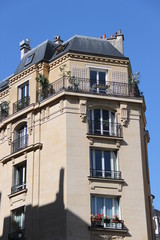 Obraz premium Immeuble du quartier du Palais-Bourbon à Paris 