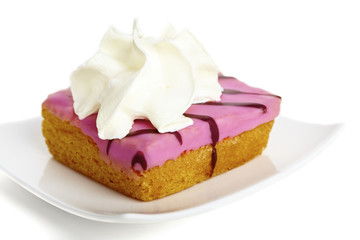 Pink raspberry cakes