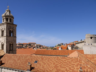 The Walled City of Dubrovnic in Croatia Europe