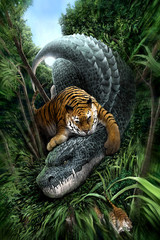 巨大トラvsティラノサウルス