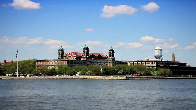 Ellis Island of New York Harbour, Manhattan, New York, USA
