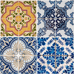 Vintage ceramic tiles