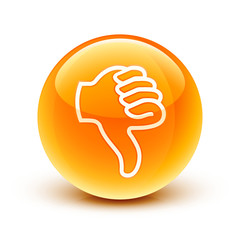 icône pouce bas / thumb down icon