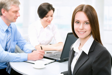 Fototapeta premium Young businesswoman