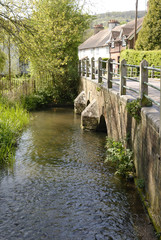 River Darent at Shoreham. Kent. England.