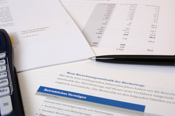 Obraz premium Geschäftsbericht