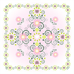 pattern with flower