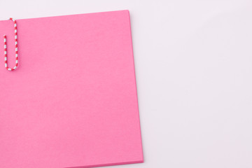 pink notepaper