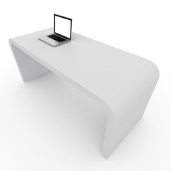 Business Computers Technology on a White Background