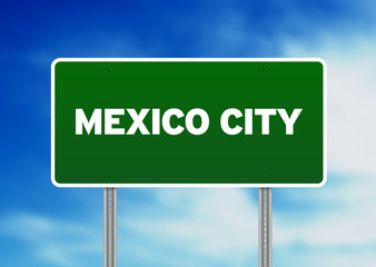 Mexico City Highway  Sign