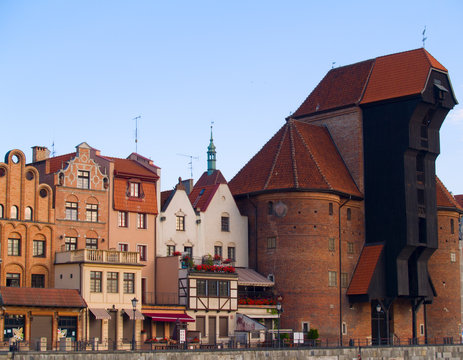oldest port crane, Gdansk, Poland