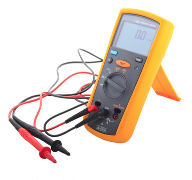 Insulation tester isolated white background