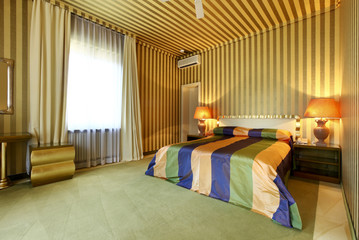 interior luxury apartment, comfortable bedroom