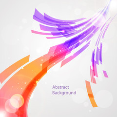 Abstract colorful waves background