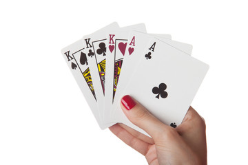 Full House of king and ace in hand