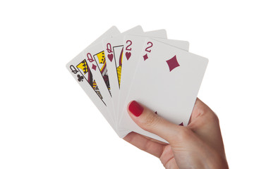 Full House of queen and two in hand