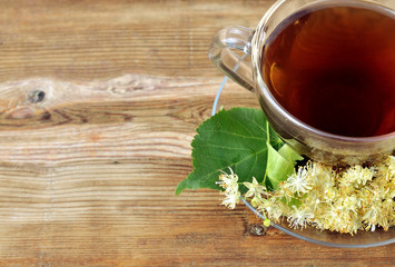 Linden tea. Tilia.