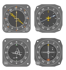 Aircraft instruments set #5