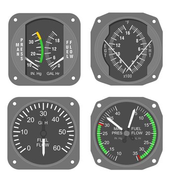 Aircraft gauges set #2