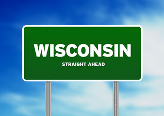 Wisconsin, USA Highway  Sign