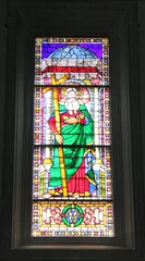 Zelfklevend Fotobehang Vitrail de la Basilique Santa Croce à Florence, Italie © Atlantis