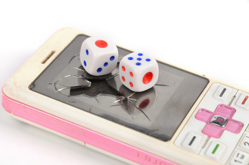 Dice and cellphone