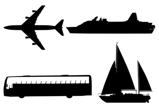Transport silhouette collection