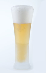 Cold, dewy glass of beer