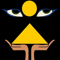 Poster Abstraction classique Egypte mystère