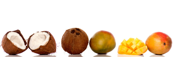 noix de coco et mangue