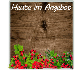 Heute im Angebot Tafel mit Blumen