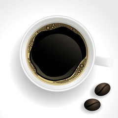 Cup of Coffee vector background