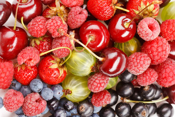Obraz na płótnie Canvas different kinds of berries