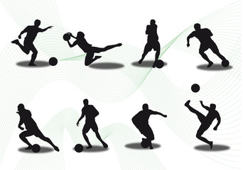 Fußball Silhouetten