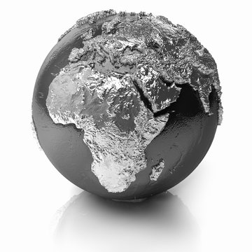 Silver Globe - Africa