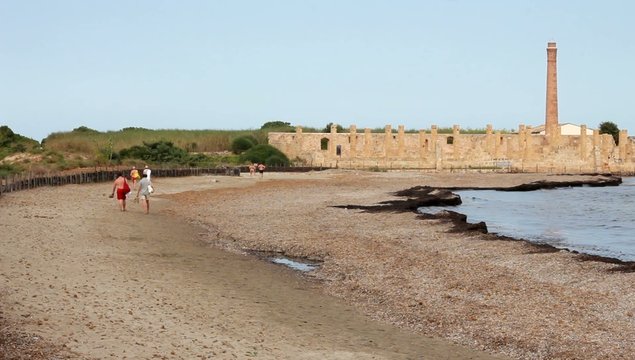 Spiaggia dell'oasi faunistica di Vendicari, Sicily, Italy