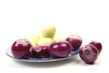 Red and with onions