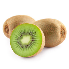 kiwi fruit isolated on white background