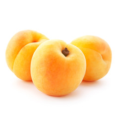 Naklejka na ściany i meble Apricot owoce na białym tle.
