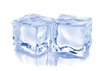 two ice cubes