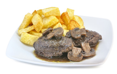Carrillera con patatas.