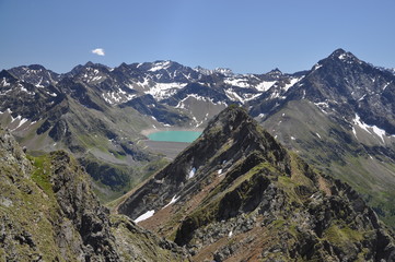 Fototapeta na wymiar Berge bei Kühtai