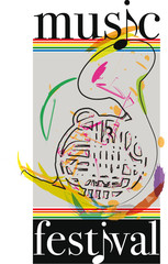 music festival. Vector illustration