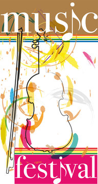 music festival. Vector illustration