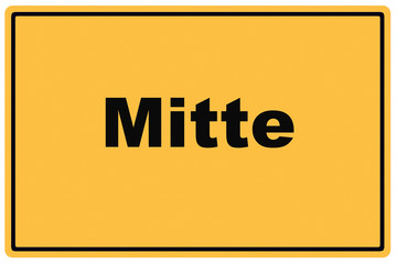 Schild Berlin Mitte