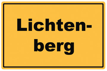 Fototapeta premium Schild Lichtenberg