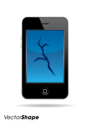 Mobile phone web application,broken display