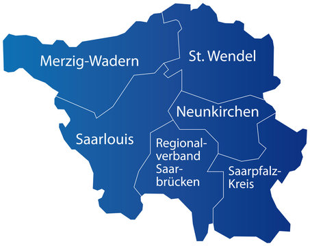 Karte Saarland