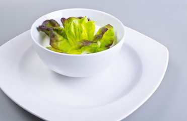 Salad with a yoghurt dressing