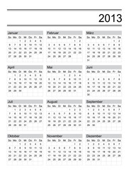 Jahr 2013